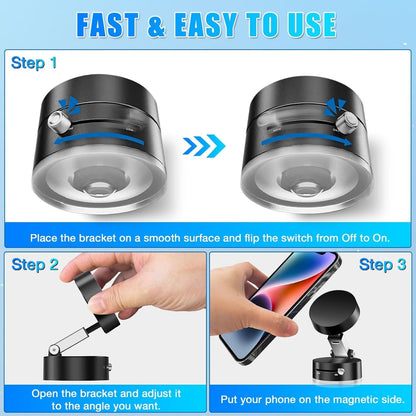 Vacuum Double-sided Magnetic Phone Holder