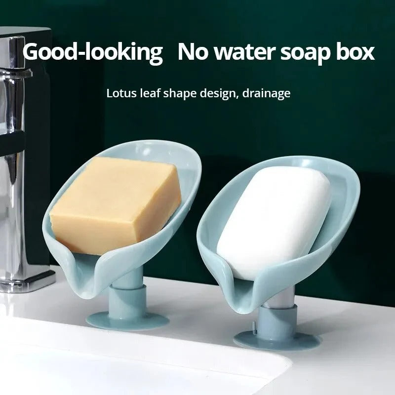 Leaf-Shape Self-Draining Soap Holder (Pack of 3)