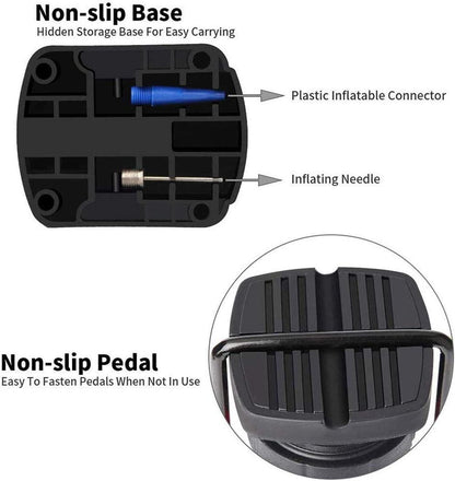 High Pressure Foot Air Pump for Bicycle, Scooter, Car & Inflatable Toys