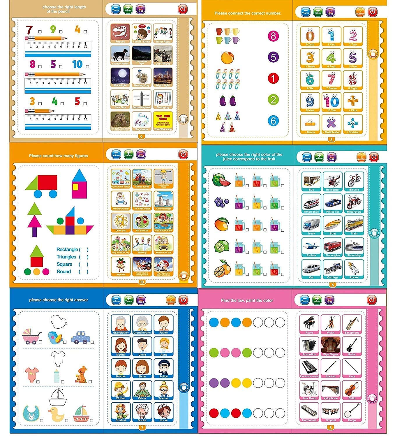 Intelligence Book (Preschool Educational Toys)